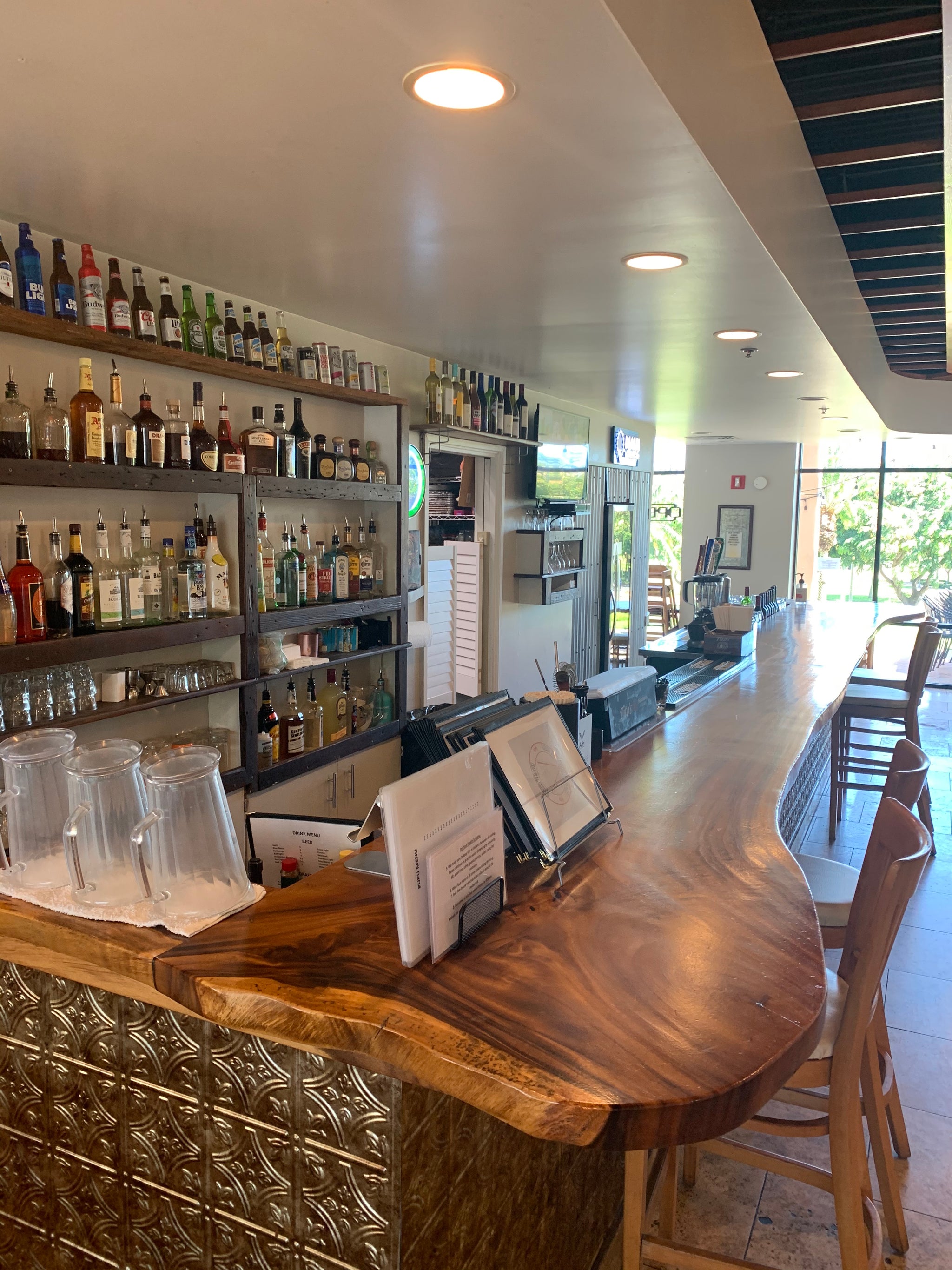 The bar at West Side Bar & Grill